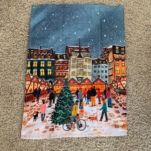 Anthropologie Holiday market Dish Towel